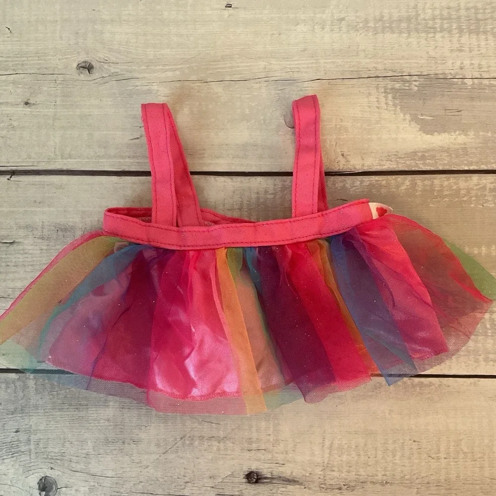 Build A Bear Workshop BABW Dress Shoes Roller Skates Rainbow Sparkles